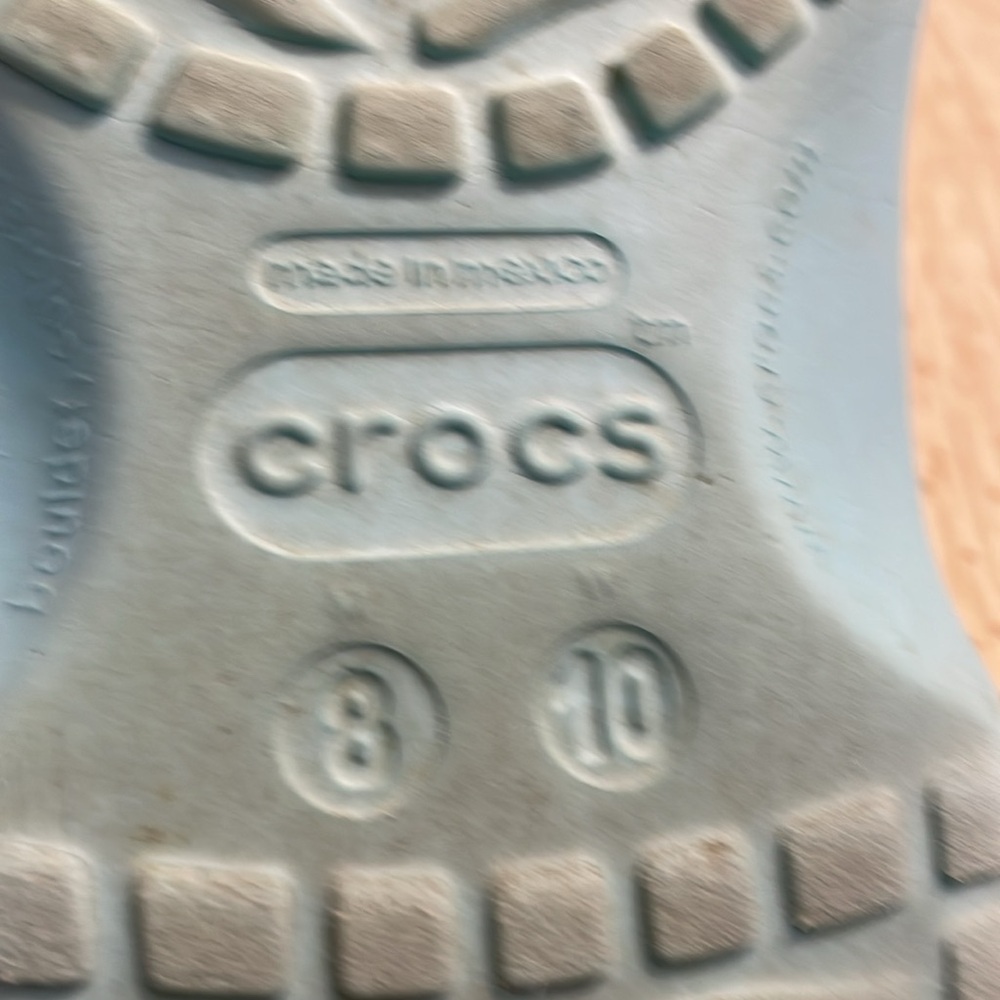Crocs Classic Clog Shoes (Cyan Blue). - Picture 11 of 12